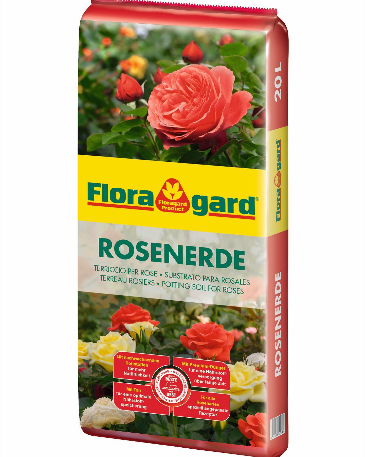 Floragard ดินปลูก กุหลาบ ขนาด 20 ลิตร ( Potting Soil for roses ) ดินอเนกประสงค์ ดินปลูก ปลูกดอกกุหลาบ ปลูกดอกไม้ ไม้ดอก สวน เกษตร