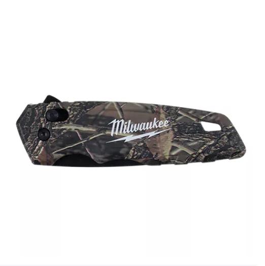 Milwaukee สำหรับงานช่าง รุ่น 48-22-1535 ลายพราง ระบบสปริงช่วยเปิดปิด Fastback Camo Spring Assisted มิว มิววอกี้ มิลวอกี้ เครื่องช่าง